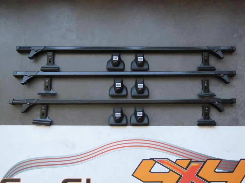 Barras Tejadilho Cruz Para Fiat Doblo - 3 Barras em Ferro C Suporte