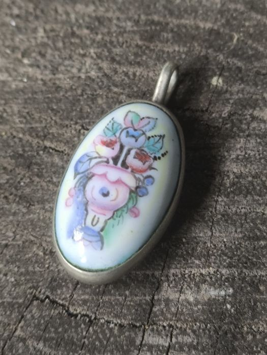 zawieszka ,wisiorek porcelanka malowana Rostov