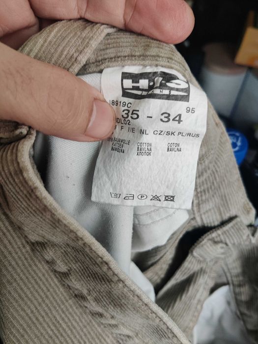 HIS, Lee, sztruks, beż, rozm. 35x34