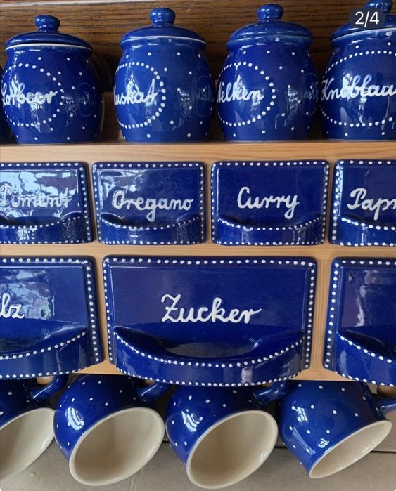 Набор емкостей для специй. Винтаж. Европа