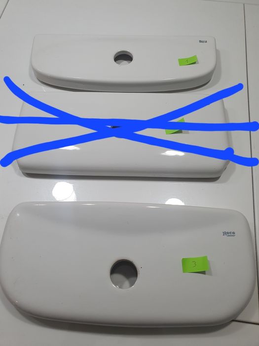 3 tampas de autoclismo roca