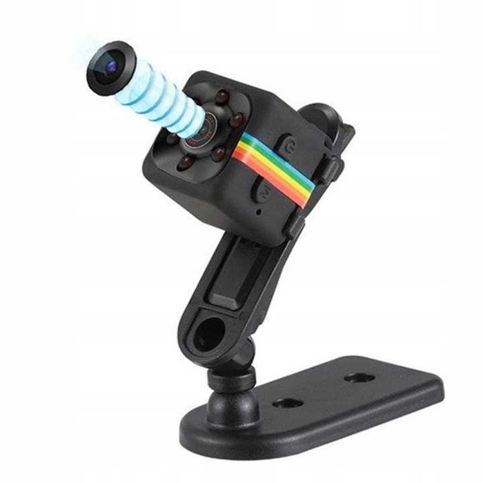 Podświetlenie nocne Kamerka szpiegowska ukryta mini detekcja ruchu