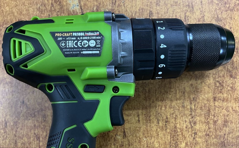 Шуруповерт ударний безщітковий PROCRAFT PA18BL Extra/50Нм/13 мм/Кейс