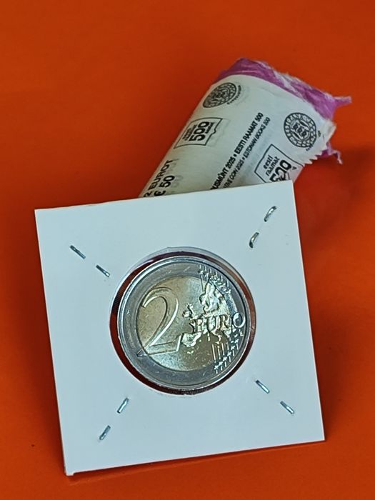 Moedas de 2€ UNC da Estónia - 2025 Primeiro Texto Impresso em Estónio
