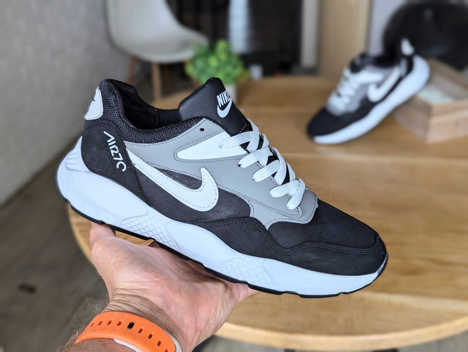 Чоловічі кросівки з натуральної шкіри Nik e  КРоссовки мужские най к