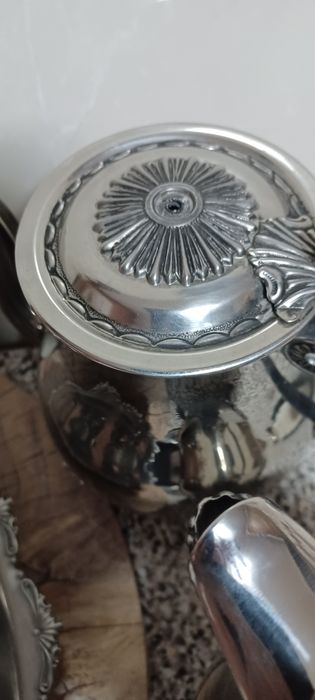 Servico de chá/café, Vintage, NOVO, em aço inox 18-10