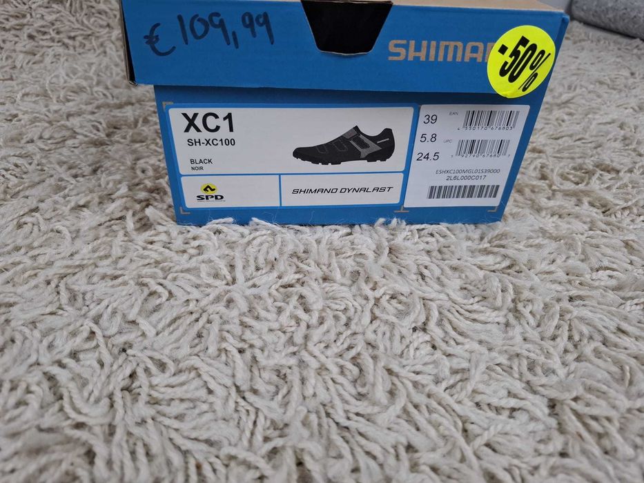 Buty rowerowe  Shimano SH-XC100 czarne, roz. 39