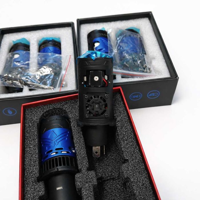 Світлодіодні Led лінзи f90 mini, Bi-Led H4