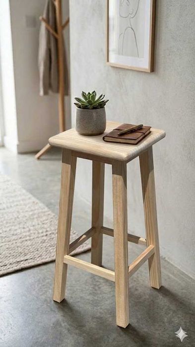 Set de 2 bancos Altos Madeira Maciça - NOVOS - ENTREGA GRÁTIS TODO PAÍ