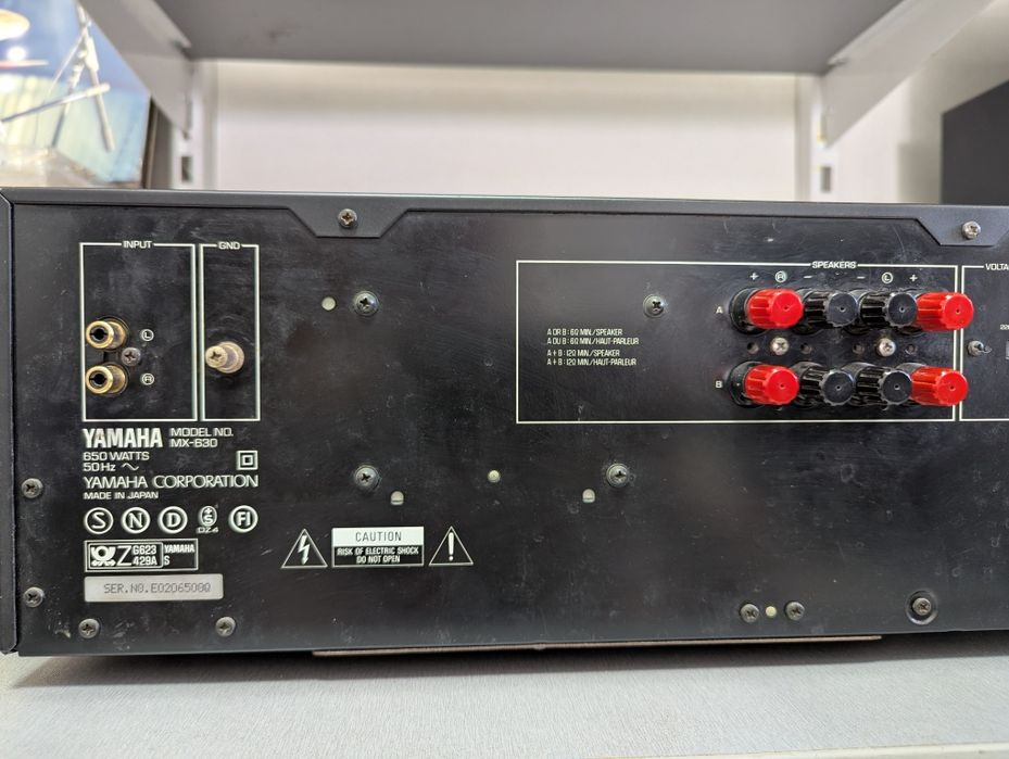 Усилитель мощности Yamaha MX-630. 2х215 Вт! Вес 13кг. JAPAN