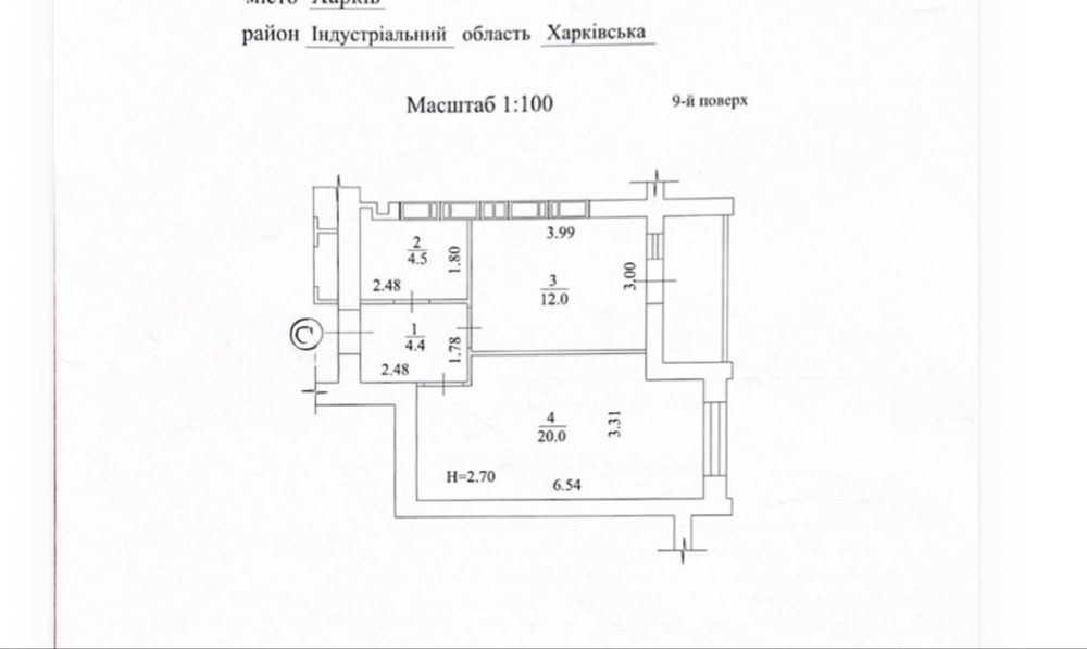 Продам 1к квартиру ЖК Мира 2,Героів Харкова,268 А