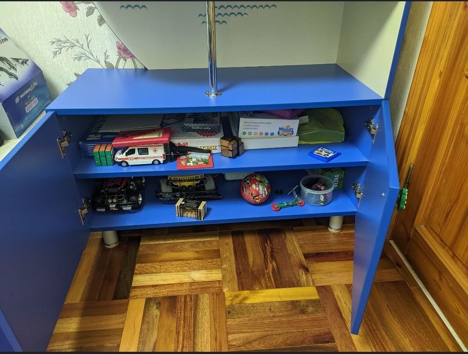 Стелаж для іграшок із якісного ДСП