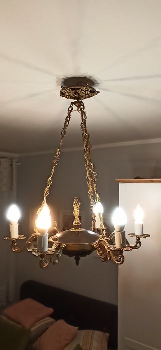 Żyrandol Mosiężny