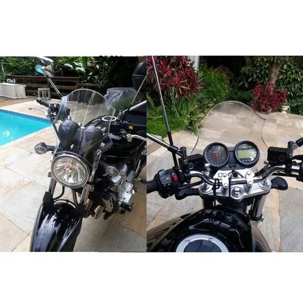 Ветровое стекло на мотоцикл универсальное Givi Puig под круглую фару