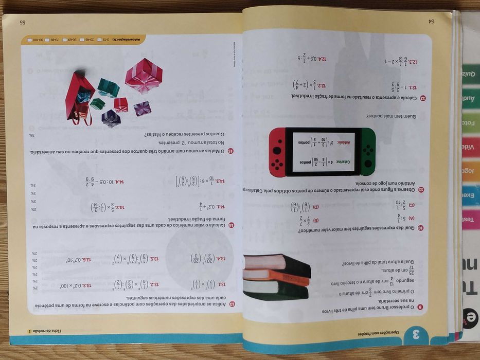 Caderno de Fichas Matemática 6ºano
