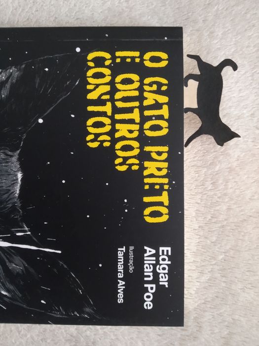 (PORTES GRÁTIS) Marcador de livro personalizável pintado à mão - Gato