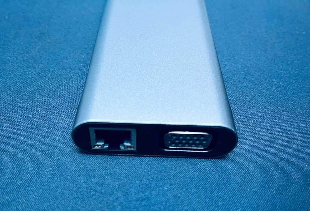 Адаптер Hub 11 в 1 MacBook USB Type-C HDMI 4k VGA RJ45 Card Reader