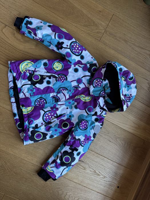 Kurtka narciarska dziewczęca 104 na narty dla dziewczynki na zimę