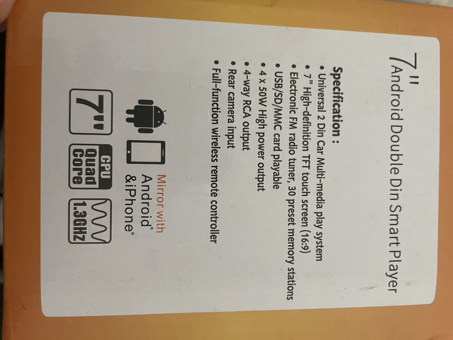 Autoradio universal 2 Din 7” (Novo)