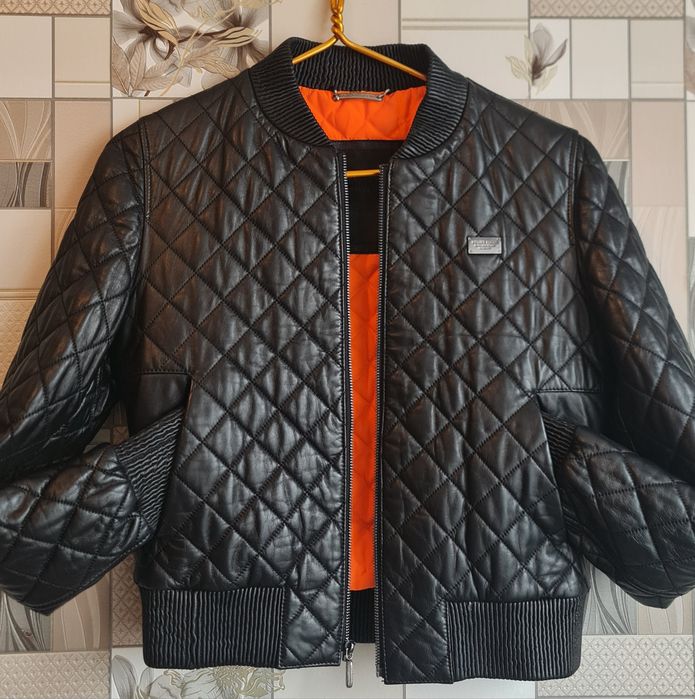 куртка оригинал philipp plein кожа