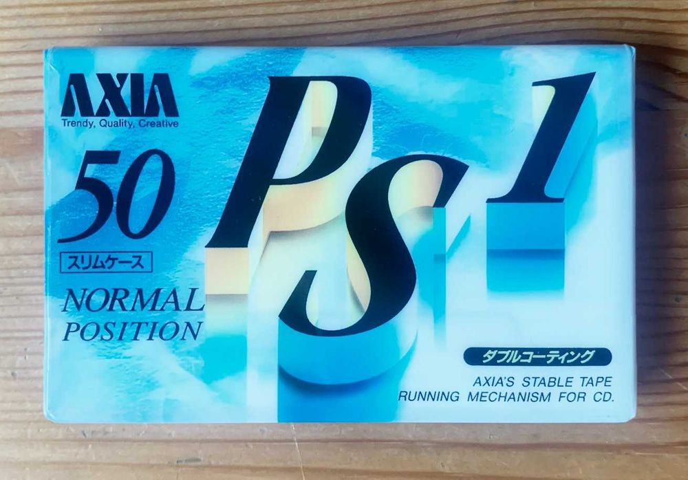 Kaseta AXIA PS1 50, zafoliowana, kolekcjonerska.