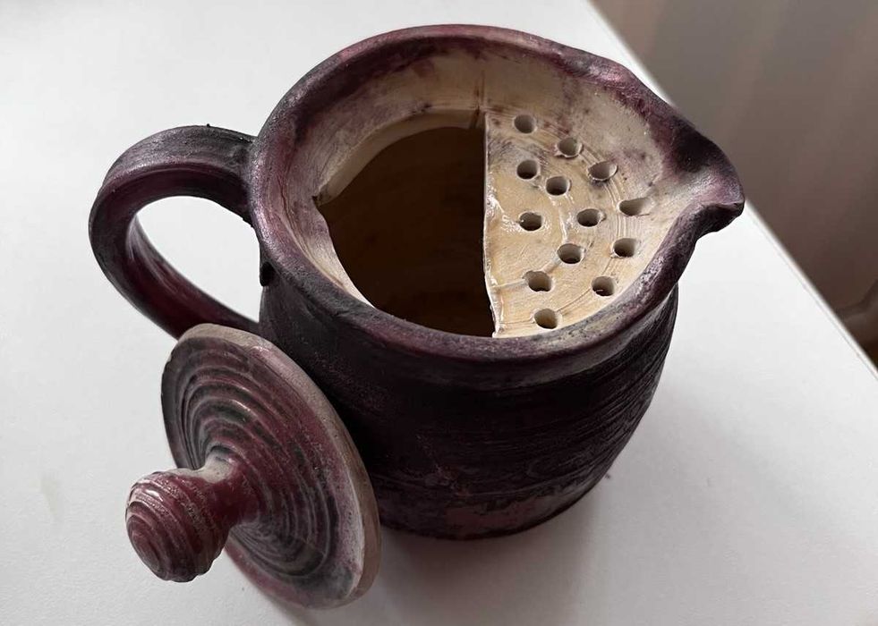 Оригінальний подарунок "Заварник глиняний". Ручна робота з душею