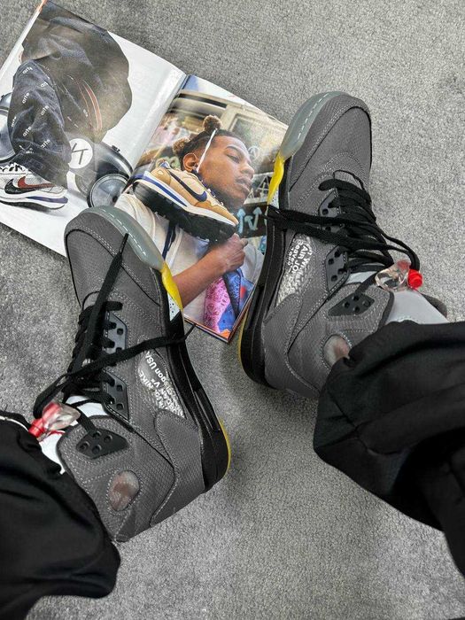Мужские кроссовки Nike Jordan 5 Retro Off-White "Muslin" 40-45