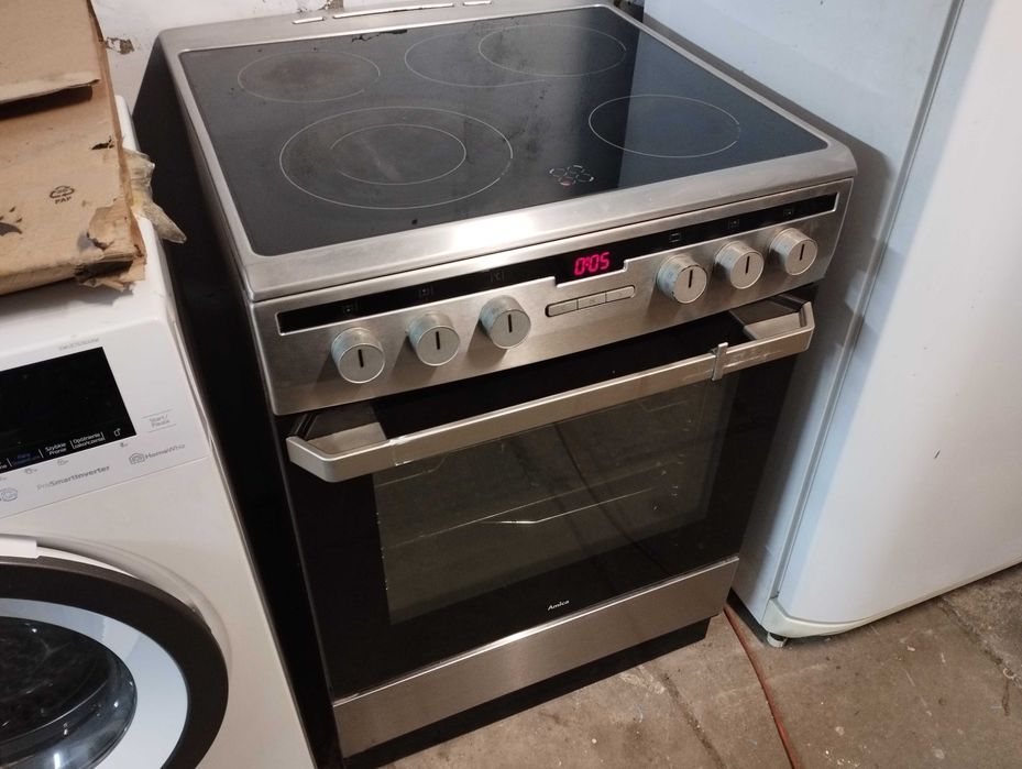 Kuchenka AMICA elektryczna-ceramiczna wolnostojąca Inox 60cm .GW.