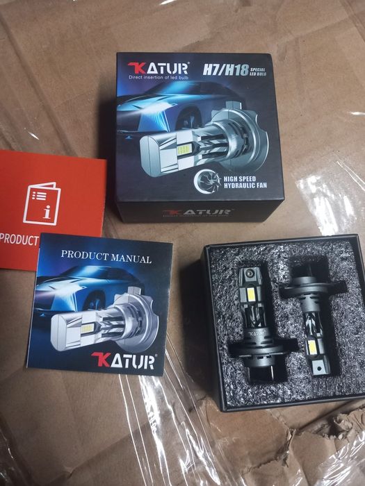 kit de 2 lâmpadas LED KATUR H7/H18 Direct Insertion