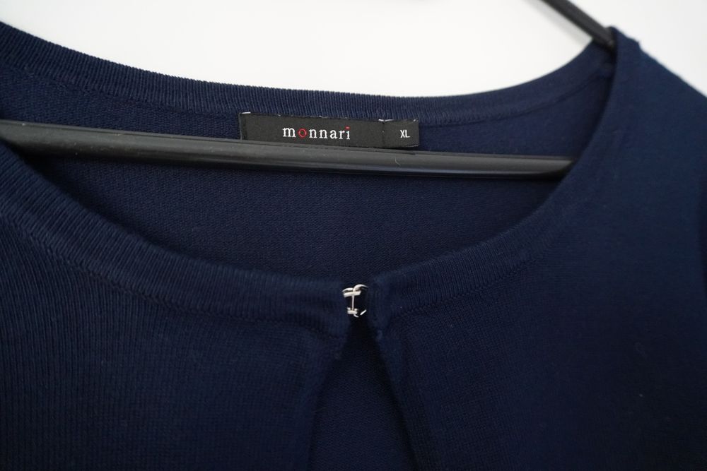 kardigan sweter Monnari granatowy M 38 wiskoza