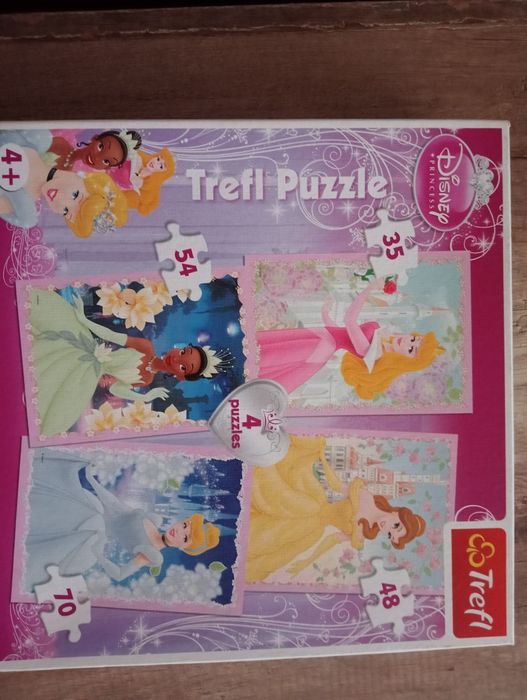 Trefl puzzle księżniczki 4w1
