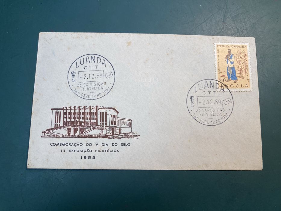 Envelopes com Selos Carimbados de 1959 Angola