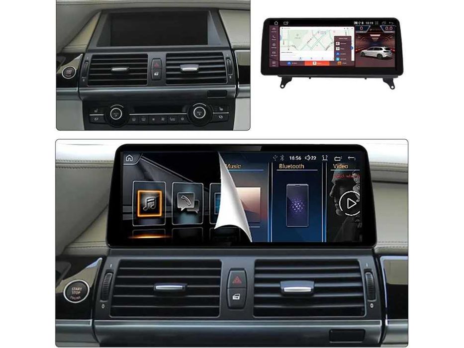 Штатна магнітола  BMW X5/X6 E70/E71/E72 CCC/CIC 8+128 екран 12.3 з 360