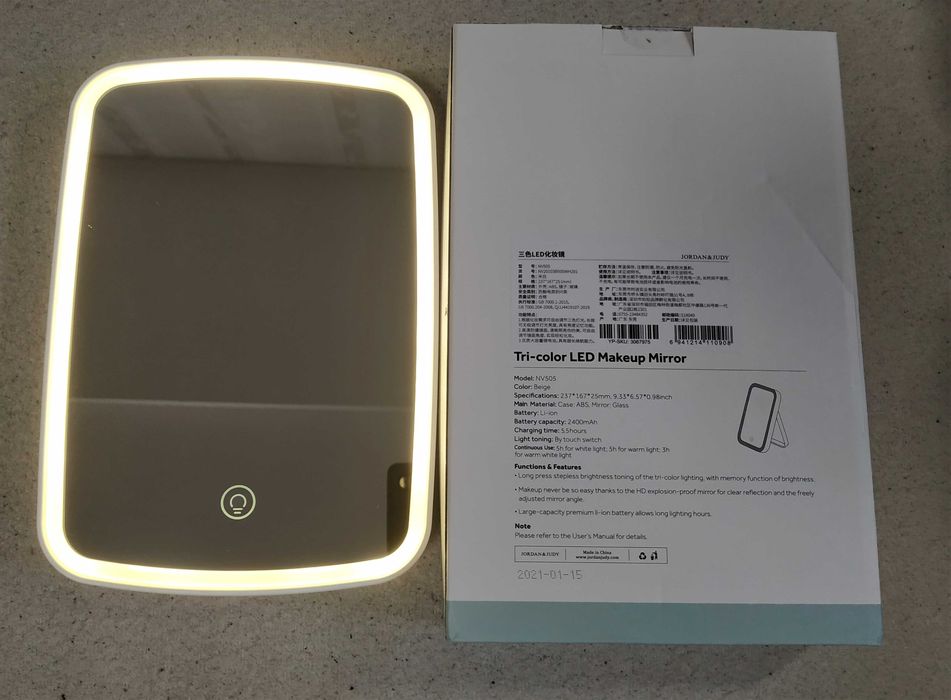 Зеркало для макияжа с подсветкой Xiaomi JORDAN & JUDY версия NV505