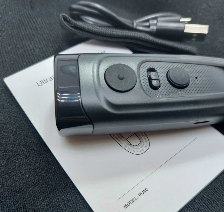 Ultrasonic PU-60 PRO Отпугиватель собак, защита с фонариком відлякувач