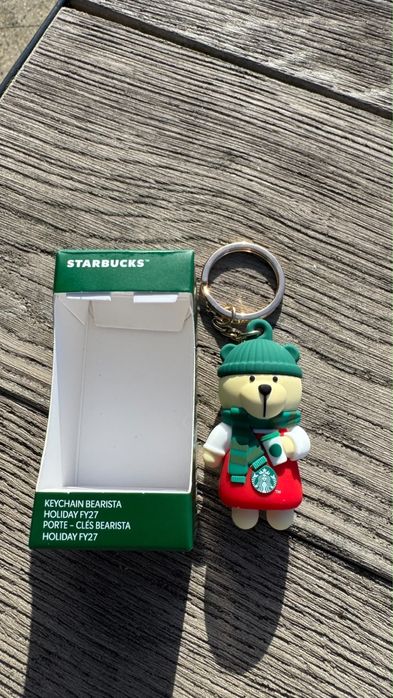 Starbucks Bearista breloczek do kluczy torebki - swiateczny 2026