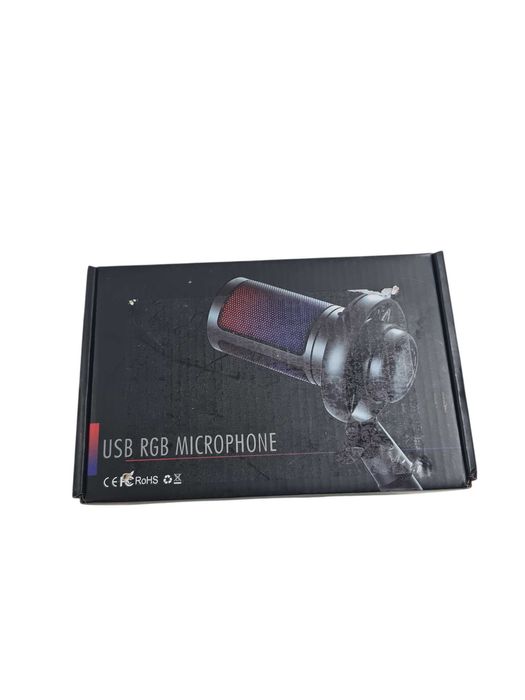 Gamingowy mikrofon kondensacyjny USB z podświetleniem RGB