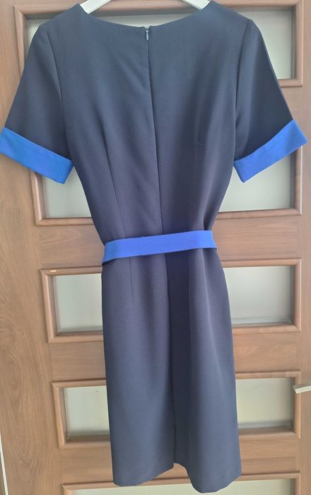 Sukienka granatowa elegancka rozmiar 38, firmy quiosque