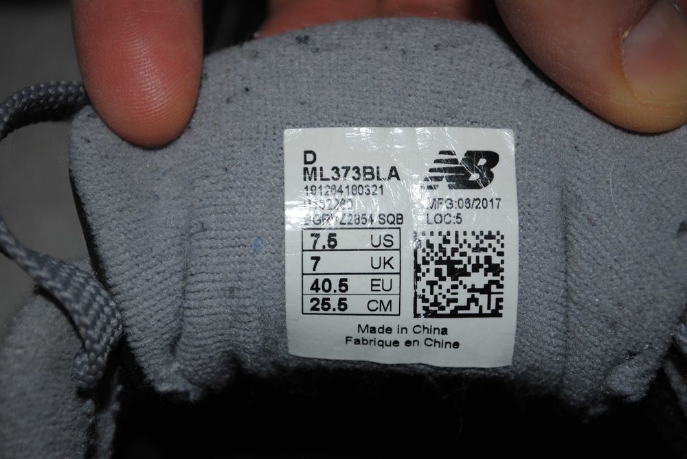 Sneakersy New Balance ML373BLA roz 40,5