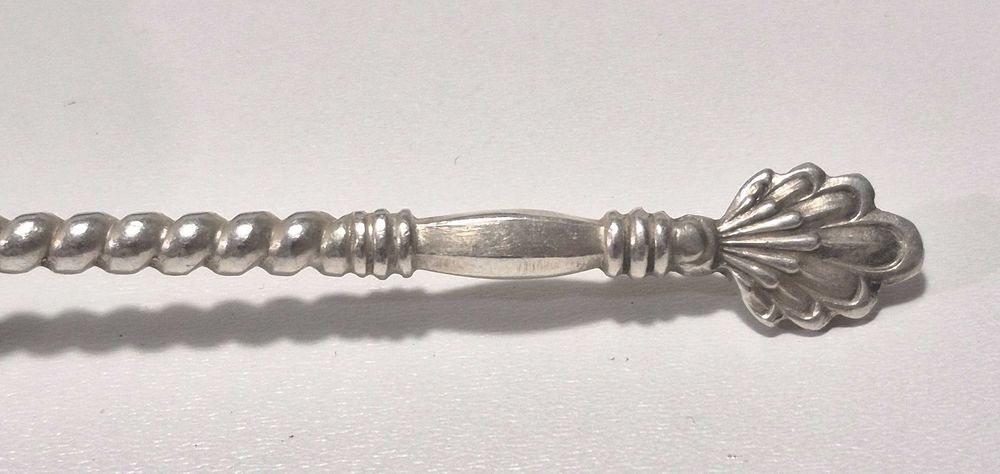 Набор винтажных чайных ложечек, серебро с позолотой 875 пробы, 6 штук