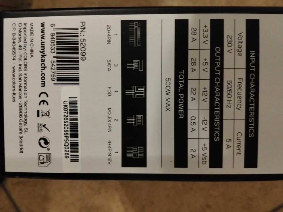 Fonte de alimentação PC