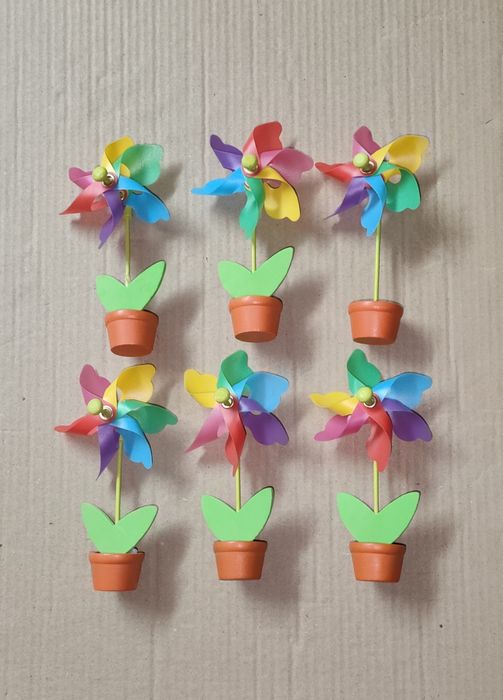 Kwiatki wiatraczki ozdobne