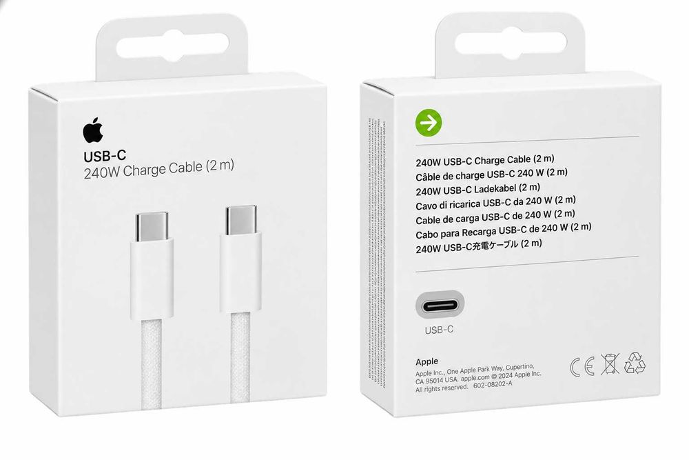 Apple USBC Kabel 2m Oryginalny 240W OPLATANY