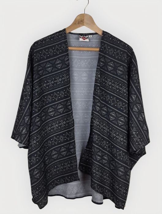Lee Cooper kimono narzutka we wzór etniczny/Aztec UK 12 EU 40 boho Y2K