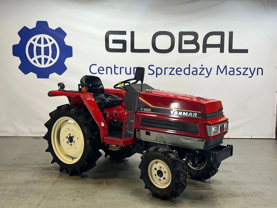 Yanmar F195  GLOBAL, Mini Traktorek Japoński 4x4 YANMAR F195D, Oryginalny Stan.