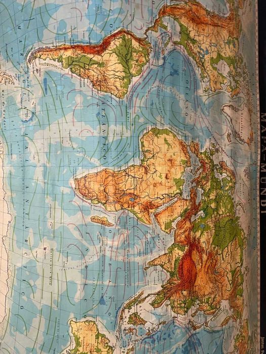 Compartilhar Mapa do mundo escolar original da década de 1970 Tecnodidactica Lisboa