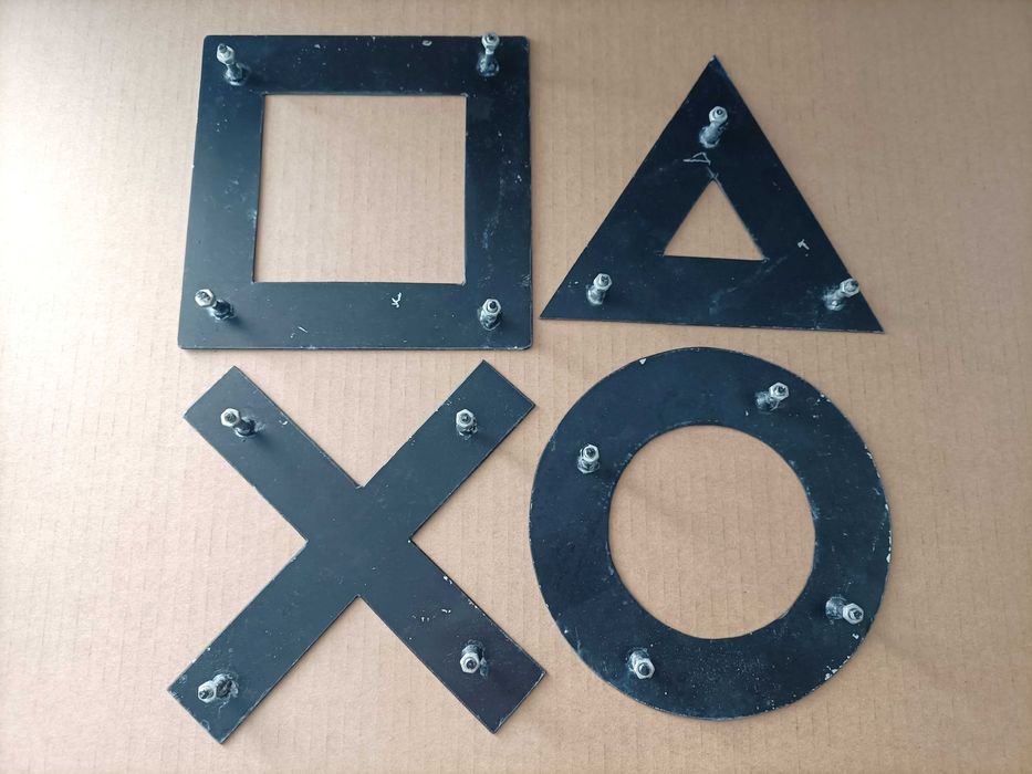 Playstation Simbolos para decoração de Game Room