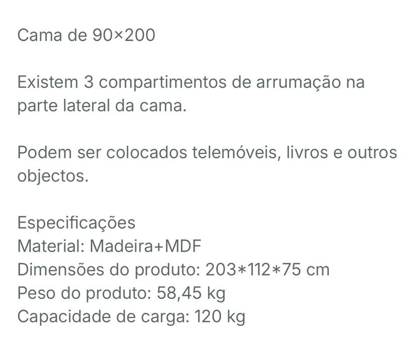 Cama crianca ikea em bom estado