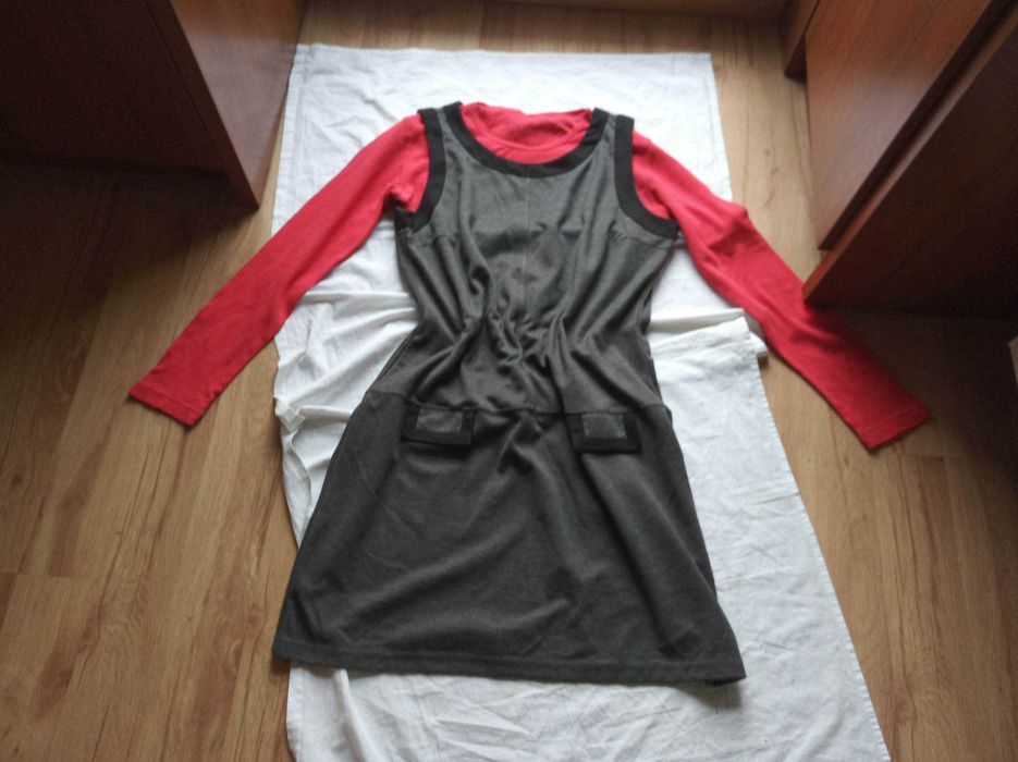 Sukienka dzianinowa typu princeska przedłużany stan XL/XXL- Atmosphere