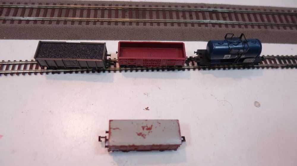 Zestaw 4szt wagon towarowy Lima Trix Fleichmann skala N /53